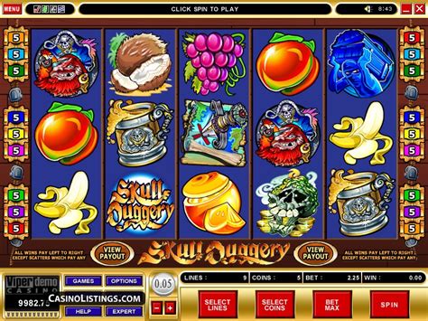 Skull Duggery Slot Machine .